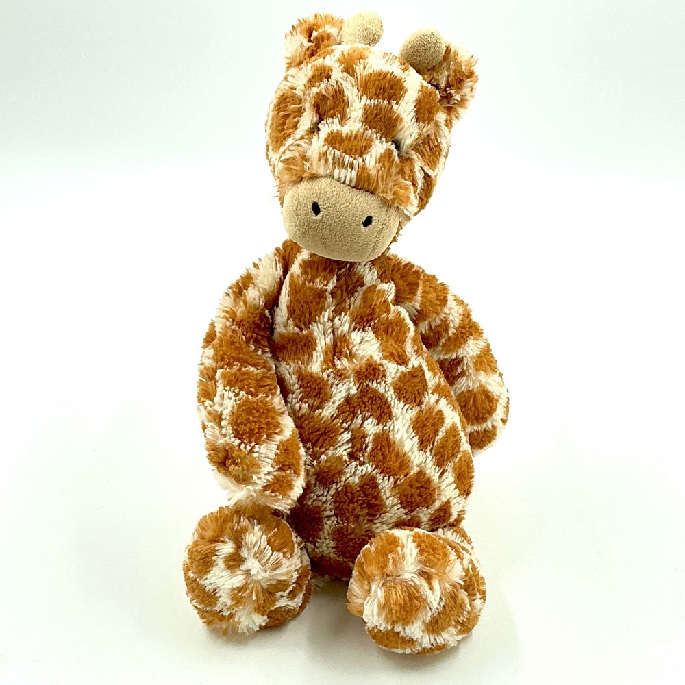 Jellycat Medium Plush Stuffed Animal Brown Cream Bashful Giraffe Unisex MSRP $28